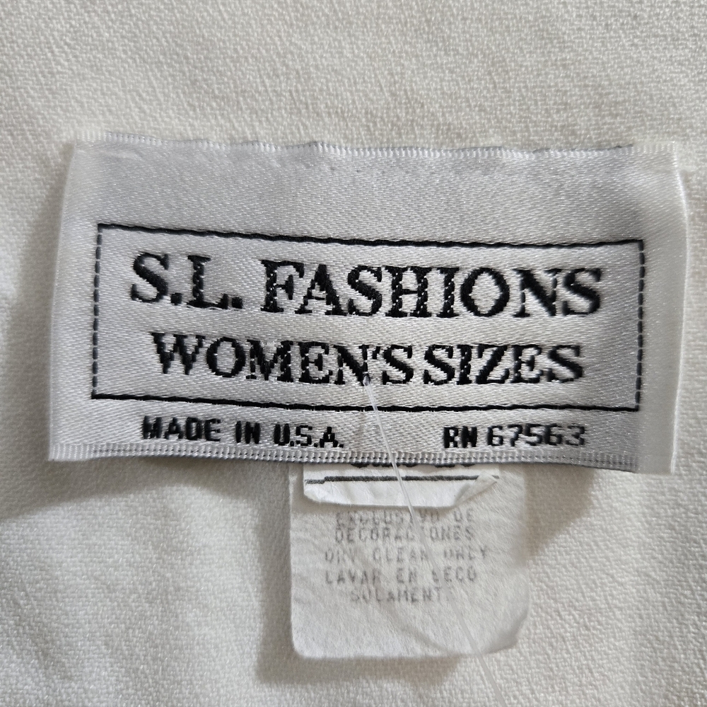 S.L. Fashions Cream Button-Down Maxi Dress, Size 20 - Picture 4 of 16